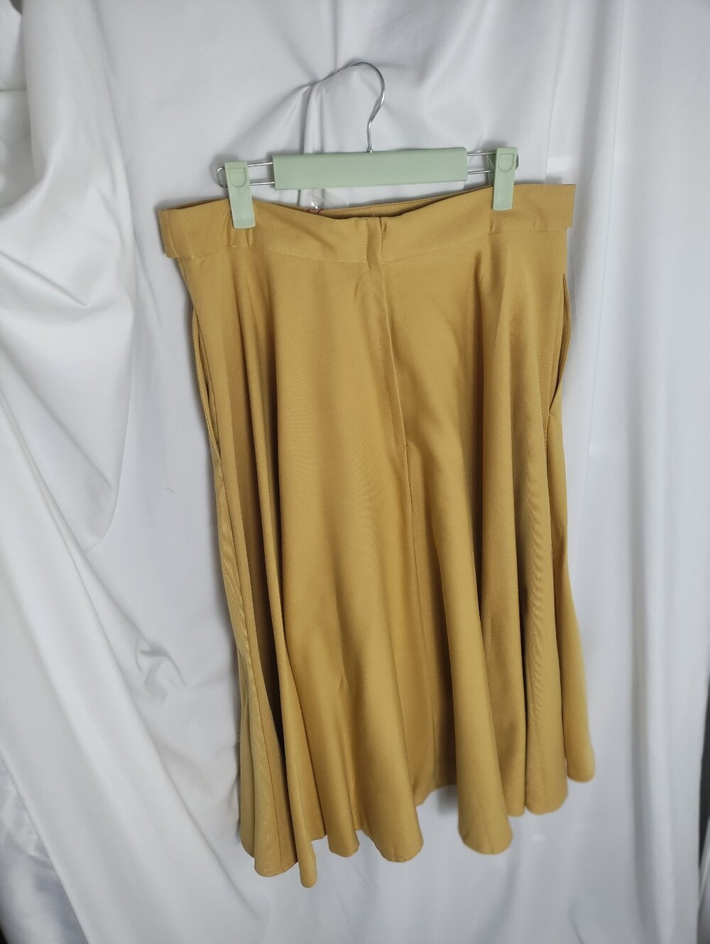 Banned Retro Skirt A-Line Yellow Size Medium Large Vintage Inspired - Picture 5 of 5